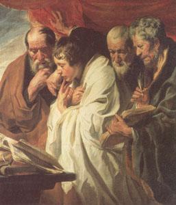 Jacob Jordaens The Four Evangelists (mk05) Sweden oil painting art